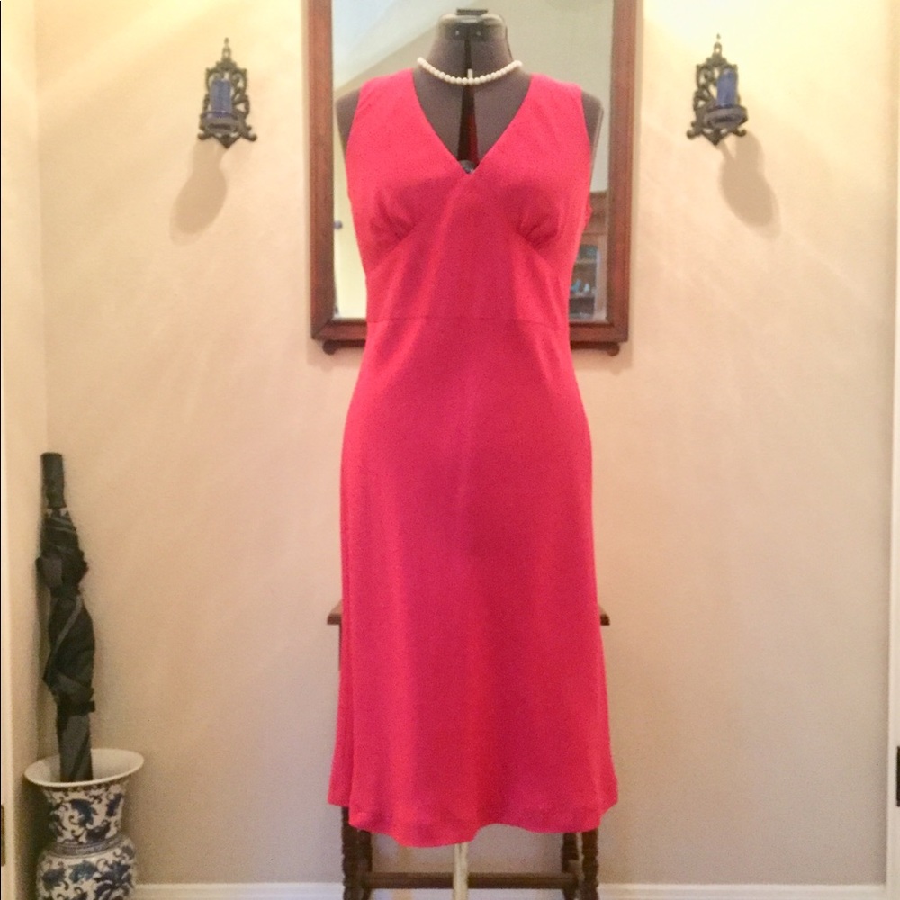 Ann Taylor, Pink, Elegant 100% Silk Dress